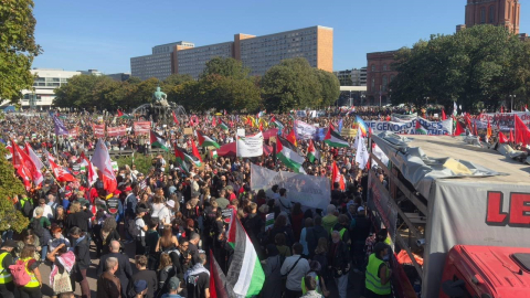 Berlin’deki "Tüm Gözler Gazze’de" gösterisinde on binlerce kişi İsrail’i protesto etti