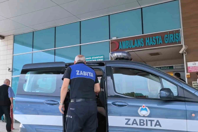 Direksiyon başında kalp krizi geçiren sürücüyü zabıtalar kurtardı