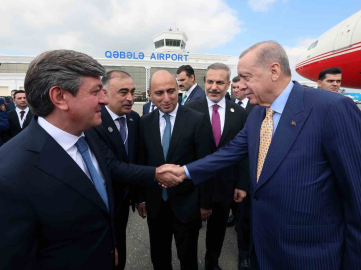 Cumhurbaşkanı Erdoğan, TDT Zirvesi’ne katılmak üzere Azerbaycan’da