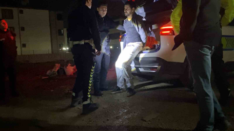 Dur ihtarına uymadı, inşaat alanında yakalandı