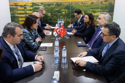 Bakan Fidan, Gürcü mevkidaşı Botchorishvili ile görüştü