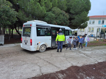 Çanakkale’de okul servislerine denetim