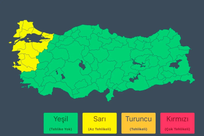 Bakanlık sarı kodla uyardı: Fırtınaya dikkat!