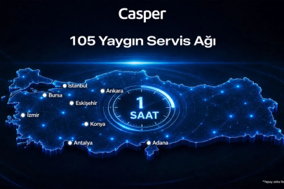 Casper 105 Servis Noktasıyla Türkiye Genelinde Hizmet Veriyor