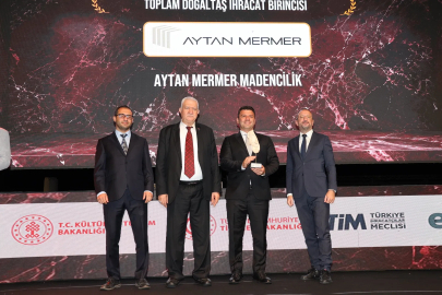 Doğal Taş İhracatının Yıldızları Ödüllerine Kavuştu